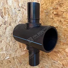 Крестовина ПНД 355х160 мм SDR17 редукционная сварная (компактная)